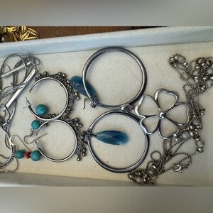 Express Silver drop necklace and Silver Jewelry Wardrobe